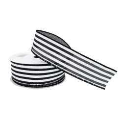 Best deal π 12 Pack: 1.5" Faux Linen Wired Thin Striped Ribbon by Celebrate It™ Décor π 7 Best deal π 12 Pack: 1.5" Faux Linen Wired Thin Striped Ribbon by Celebrate It™ Décor π -Celebrate It Sales Shop 10659087 2 1