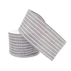 Best reviews of 🧨 2.5" Faux Linen Wired Pinstripe Ribbon by Celebrate It™ Décor 🤩 -Celebrate It Sales Shop 10659088 2