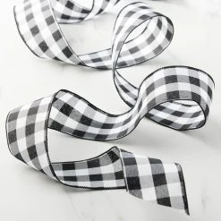 Best Sale 🔥 2.5" Buffalo Check Wired Ribbon by Celebrate It™ Décor ⭐ -Celebrate It Sales Shop 10659090 20