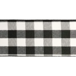 Best Sale 🔥 2.5" Buffalo Check Wired Ribbon by Celebrate It™ Décor ⭐ -Celebrate It Sales Shop 10659090 3