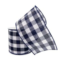 Flash Sale 😍 4" Buffalo Check Wired Ribbon by Celebrate It™ Décor ❤️ -Celebrate It Sales Shop 10659094 2