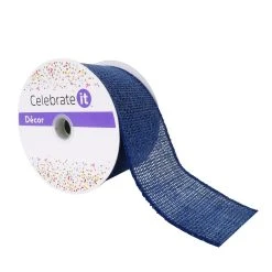 Deals ✔️ 2.5" Faux Linen Wired Ribbon by Celebrate It™ Décor 😉