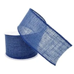 Deals ✔️ 2.5" Faux Linen Wired Ribbon by Celebrate It™ Décor 😉 -Celebrate It Sales Shop 10659095 2