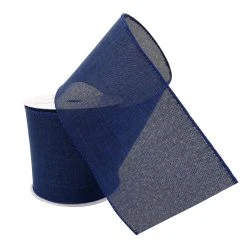 Hot Sale 😉 12 Pack: 4" Faux Linen Wired Ribbon by Celebrate It™ Décor 🎉 -Celebrate It Sales Shop 10659102 2 1