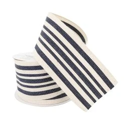 Buy ⌛ 2.5" Faux Cotton Wired Striped Ribbon by Celebrate It™ Décor 🌟 -Celebrate It Sales Shop 10659104 2