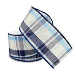 Budget ⌛ 2.5" Wired Plaid Ribbon by Celebrate It™ Décor 🔔 -Celebrate It Sales Shop 10659106 2