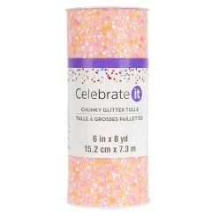 Coupon ✔️ 6" Chunky Glitter Tulle by Celebrate It™ ✨