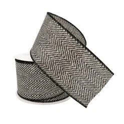 Top 10 ❤️ 12 Pack: 2.5" Herringbone Wired Ribbon by Celebrate It™ ✨ -Celebrate It Sales Shop 10659113 2 1