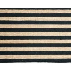 Budget 🔔 4" Faux Linen Wired Stripe Ribbon by Celebrate It™ ✔️ -Celebrate It Sales Shop 10659117 3