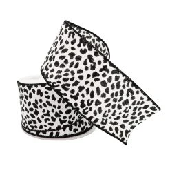 Buy 💯 2.5" Faux Cotton Wired Leopard Ribbon by Celebrate It™ ❤️ -Celebrate It Sales Shop 10659124 2
