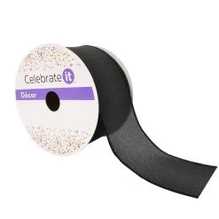 Coupon 🔔 12 Pack: 2.5" Faux Linen Wired Ribbon by Celebrate It™ 🥰
