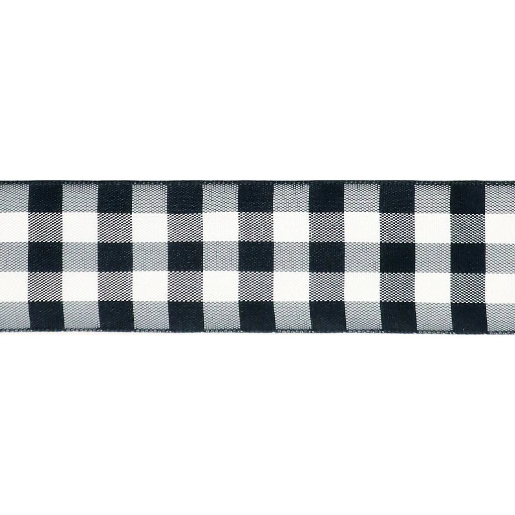 Flash Sale π 12 Pack: 1.5" Taffeta Wired Checker Ribbon by Celebrate It™ 360°™ π 3 Flash Sale π 12 Pack: 1.5" Taffeta Wired Checker Ribbon by Celebrate It™ 360°™ π - Image 3