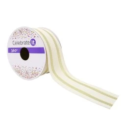 Promo 💯 1.5" Grosgrain Ticking Striped Ribbon by Celebrate It™ 360°™ ⌛