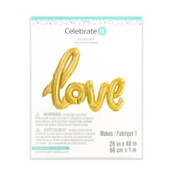 Cheapest 😀 Gold Love Foil Balloon by Celebrate It™ 🥰