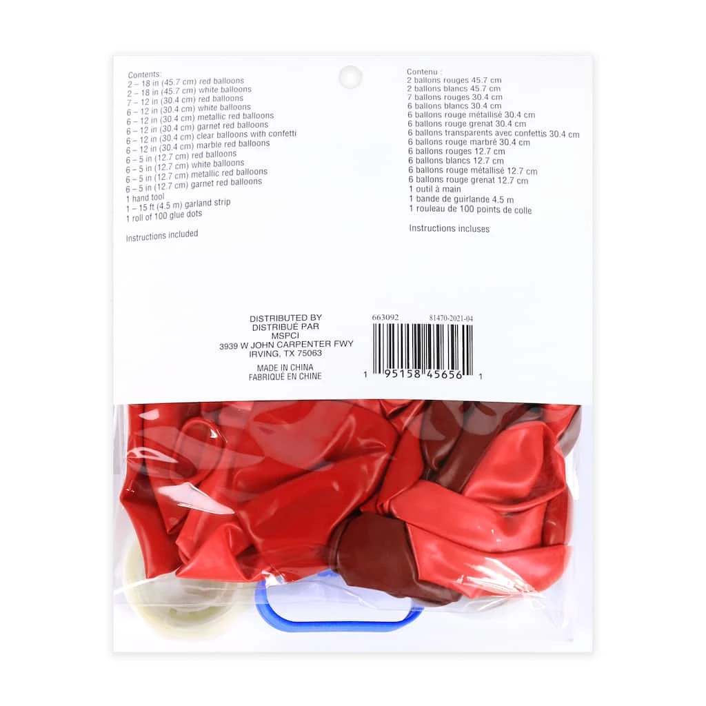 Discount ✔️ 6 Pack: Red Garland Balloon Kit by Celebrate It™ ✔️ 4 Discount ✔️ 6 Pack: Red Garland Balloon Kit by Celebrate It™ ✔️ - Image 4