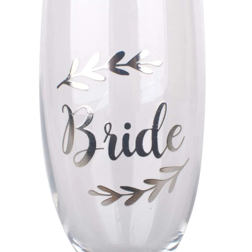 Best Pirce 🥰 6 Pack: Silver Bride Toasting Flute by Celebrate It™ ❤️ 2 Best Pirce 🥰 6 Pack: Silver Bride Toasting Flute by Celebrate It™ ❤️ - Image 2