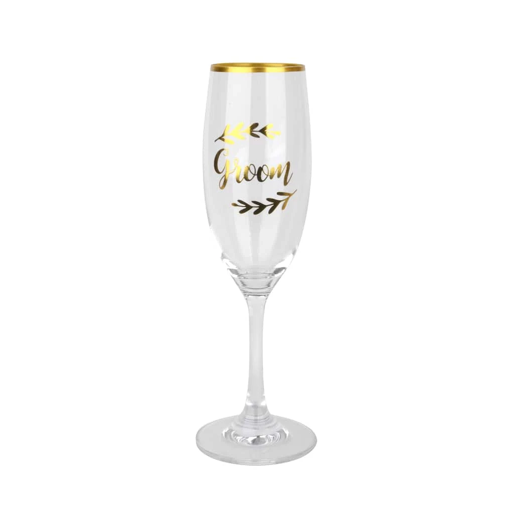Budget π Gold Groom Toasting Flute by Celebrate It™ β¨ 1 Budget π Gold Groom Toasting Flute by Celebrate It™ β¨