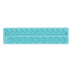 Brand new ⌛ 6 Pack: Waves & Shells Silicone Fondant Border Mold by Celebrate It® ⌛