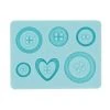 Budget 🤩 6 Pack: Buttons Silicone Fondant Mold by Celebrate It® 😉