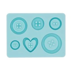 Budget 🤩 6 Pack: Buttons Silicone Fondant Mold by Celebrate It® 😉