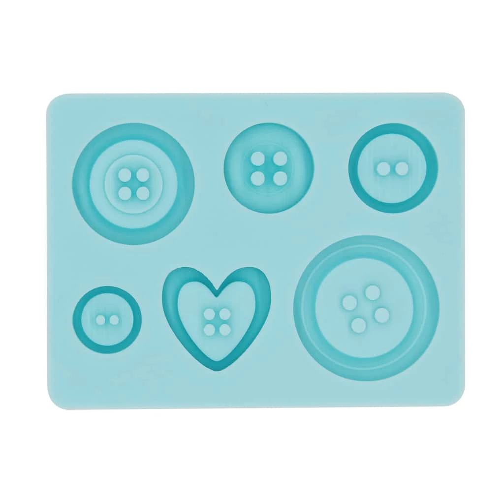 Budget π€© 6 Pack: Buttons Silicone Fondant Mold by Celebrate It® π 1 Budget π€© 6 Pack: Buttons Silicone Fondant Mold by Celebrate It® π