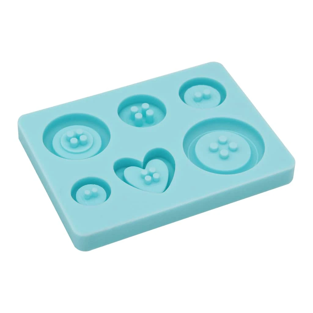 Budget π€© 6 Pack: Buttons Silicone Fondant Mold by Celebrate It® π 2 Budget π€© 6 Pack: Buttons Silicone Fondant Mold by Celebrate It® π - Image 2