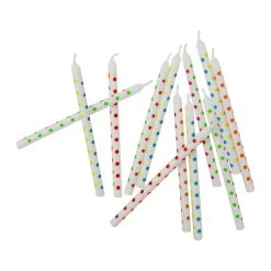 Budget ⌛ 12 Packs: 12 ct. (144 total) Polka Dot Birthday Candles by Celebrate It™ 🌟