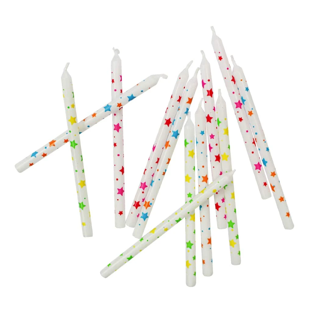 Outlet βοΈ 12 Packs: 12 ct. (144 total) Multicolored Stars π Birthday Candles by Celebrate It™ β 1 Outlet βοΈ 12 Packs: 12 ct. (144 total) Multicolored Stars π Birthday Candles by Celebrate It™ β