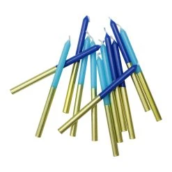 Best Pirce 😍 12 Packs: 12 ct. (144 total) Gold Dipped Blue Birthday Candles by Celebrate It™ 🤩