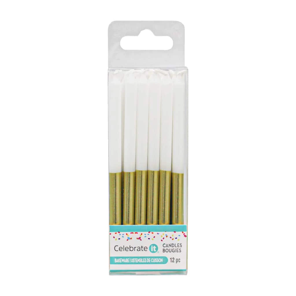 Best reviews of 🥰 12 Packs: 12 ct. (144 total) Gold Dipped White Birthday Candles by Celebrate It™ 🧨 3 Best reviews of 🥰 12 Packs: 12 ct. (144 total) Gold Dipped White Birthday Candles by Celebrate It™ 🧨 - Image 3