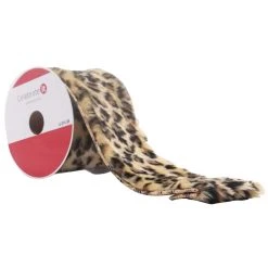 Buy ❤️ 3.5" Faux Fur Wired Leopard by Celebrate It™ ❄ Christmas 🧨