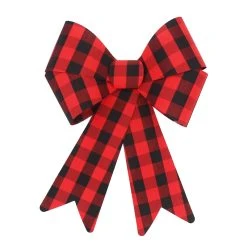 Best deal ⭐ 18" Red & Black Check Bow by Celebrate It™ 😍 Christmas ✔️