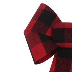 Promo ✔️ 9" Red & Black Check Bow by Celebrate It™ ❄ Christmas 💯 -Celebrate It Sales Shop 10669792 3