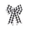 Coupon 😀 18" White & Black Plaid Bow by Celebrate It™ 👍