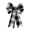 Outlet 😉 9" Black & White Check Bow by Celebrate It™ Christmas 💯