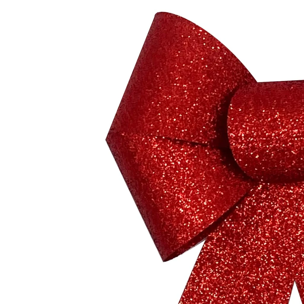 Brand new π 9" Red Glitter Bow by Celebrate It™ β Christmas π 2 Brand new π 9" Red Glitter Bow by Celebrate It™ β Christmas π - Image 2