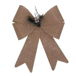 Brand new 💯 18" Burlap Bow with Pine Embellishment by Celebrate It™ 🔥 Christmas ⌛