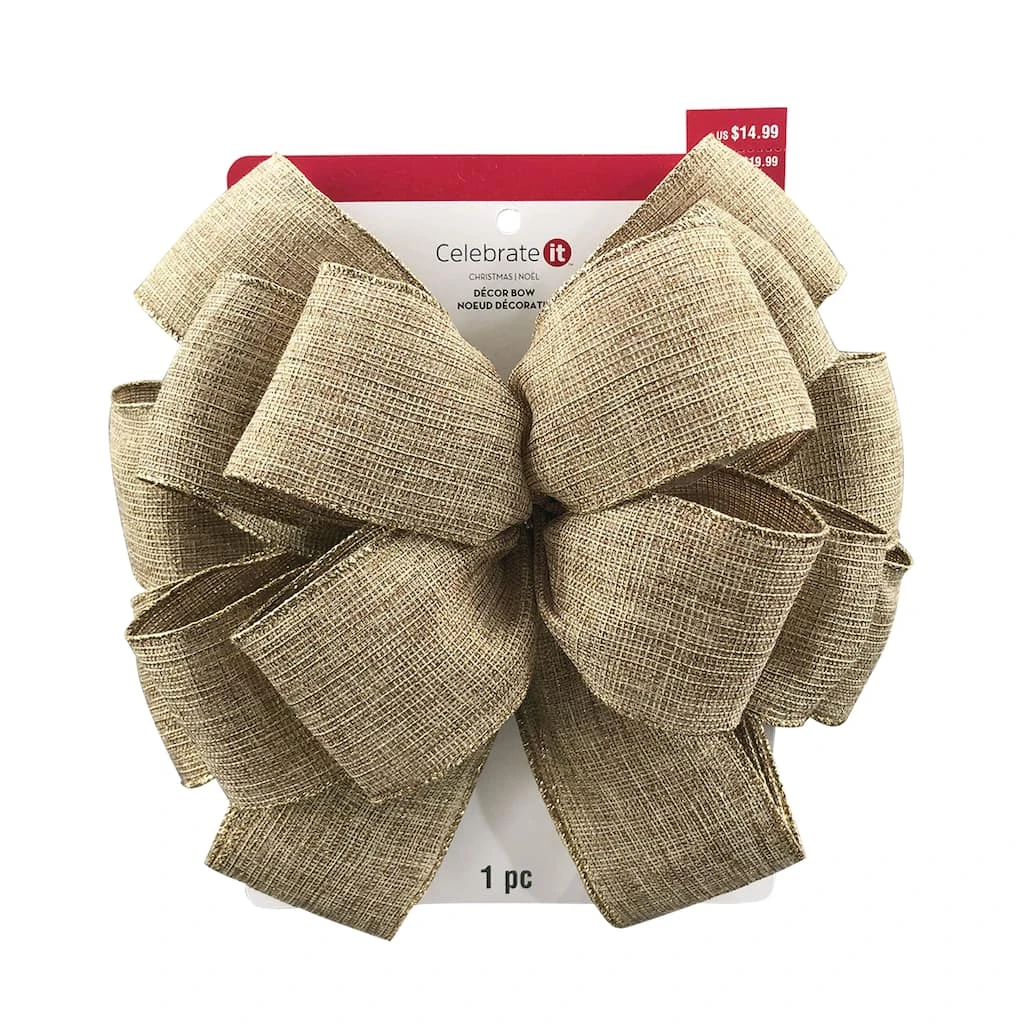 Best Sale β¨ 20.5" Natural Woven Tree Topper Bow by Celebrate It™ π€© Christmas π 1 Best Sale β¨ 20.5" Natural Woven Tree Topper Bow by Celebrate It™ π€© Christmas π