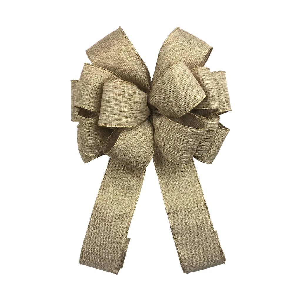 Best Sale β¨ 20.5" Natural Woven Tree Topper Bow by Celebrate It™ π€© Christmas π 2 Best Sale β¨ 20.5" Natural Woven Tree Topper Bow by Celebrate It™ π€© Christmas π - Image 2