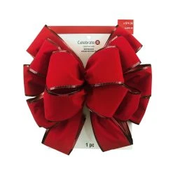 Best reviews of 🔥 20.5" Red Velvet Tree Topper Bow by Celebrate It™ Christmas 👏