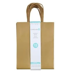 Wholesale ✨ Medium Gold Gift Bags by Celebrate It™, 13ct. 👏