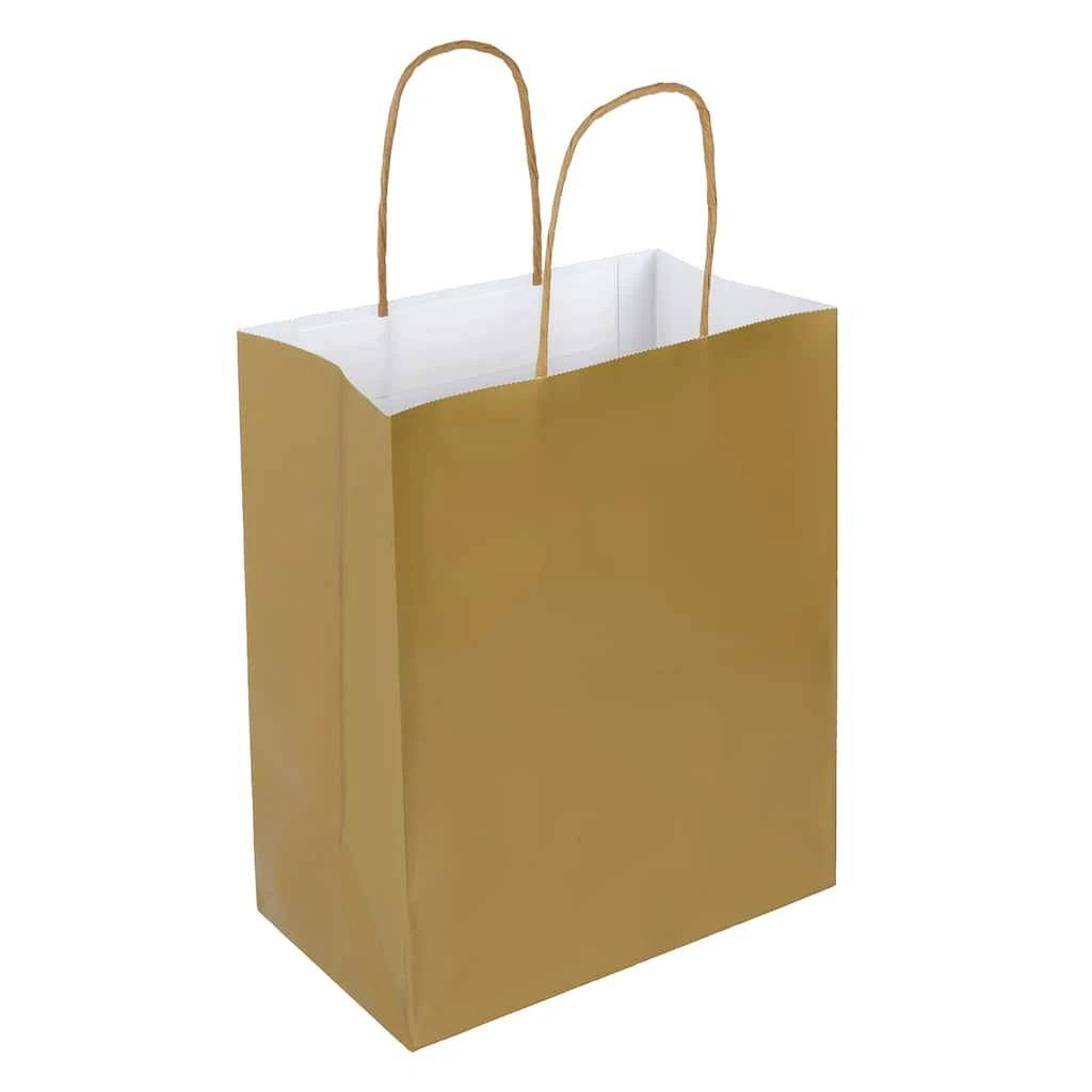 Wholesale β¨ Medium Gold Gift Bags by Celebrate It™, 13ct. π 2 Wholesale β¨ Medium Gold Gift Bags by Celebrate It™, 13ct. π - Image 2
