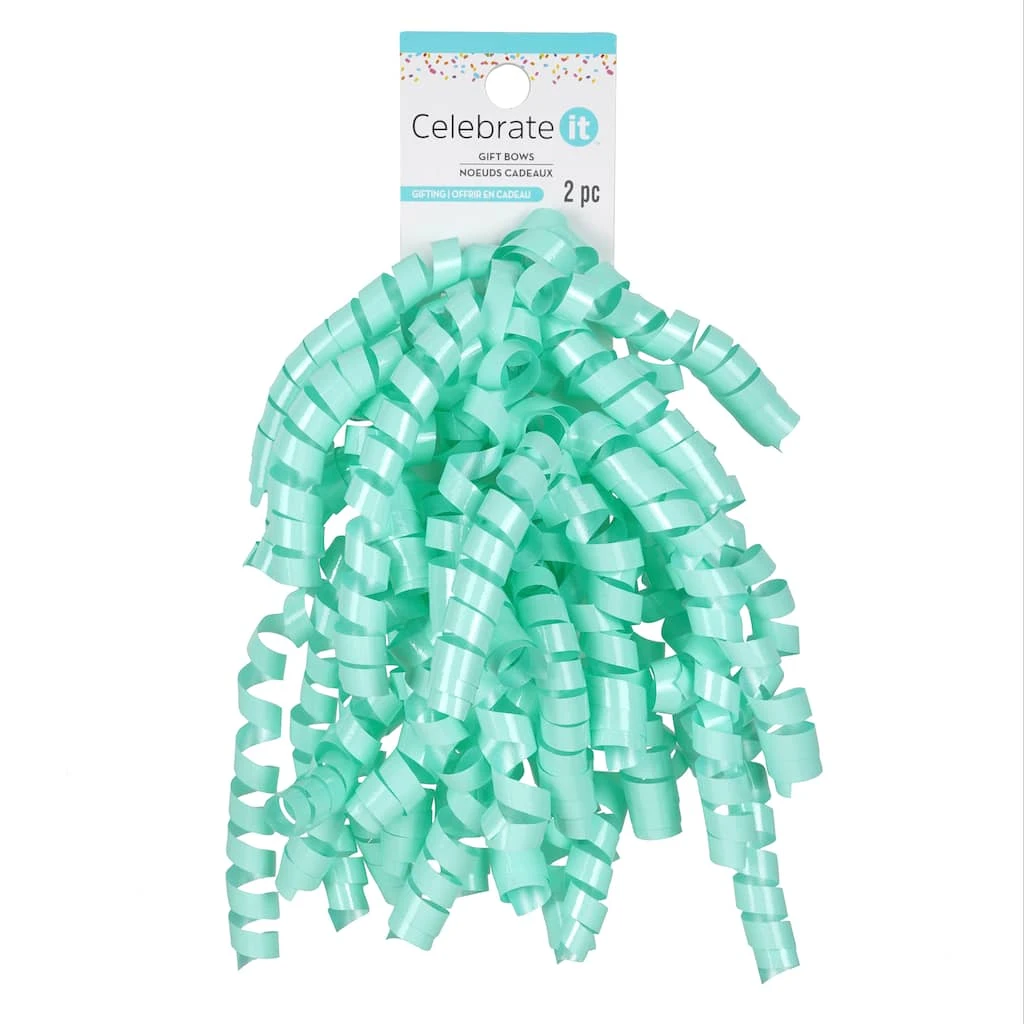 Outlet π 30" Mint Twisty Bows by Celebrate It™, 2ct. β 1 Outlet π 30" Mint Twisty Bows by Celebrate It™, 2ct. β