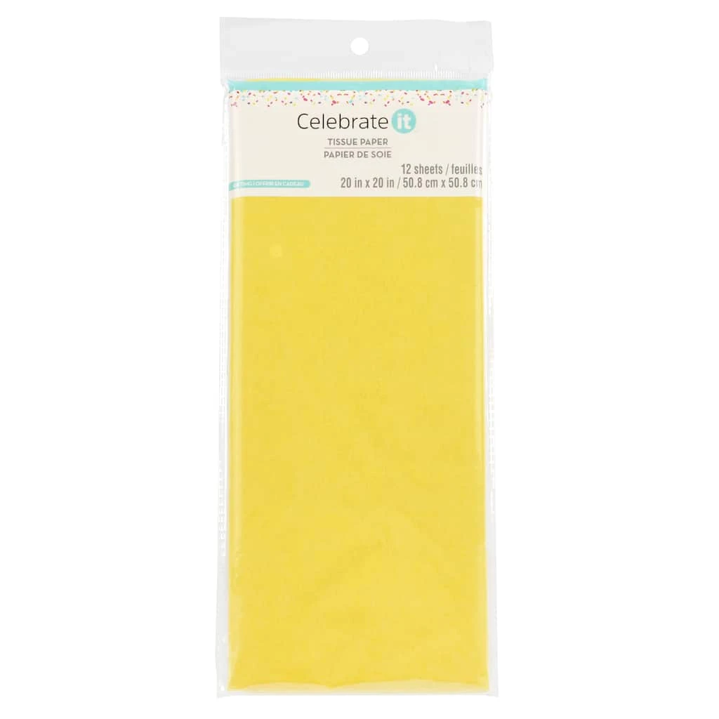 New π₯ 24 Packs: 12 ct. (288 total) Yellow Tissue Paper by Celebrate It™ π― 1 New π₯ 24 Packs: 12 ct. (288 total) Yellow Tissue Paper by Celebrate It™ π―