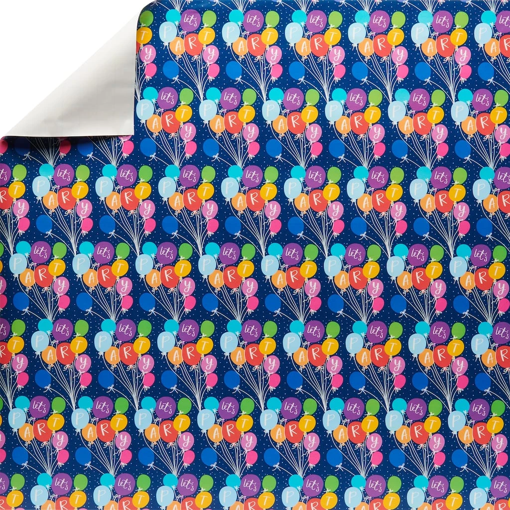 Cheapest ⭐ 12 Pack: Blue Let's Party Balloons Gift Wrap by Celebrate It™ 🤩 1 Cheapest ⭐ 12 Pack: Blue Let's Party Balloons Gift Wrap by Celebrate It™ 🤩