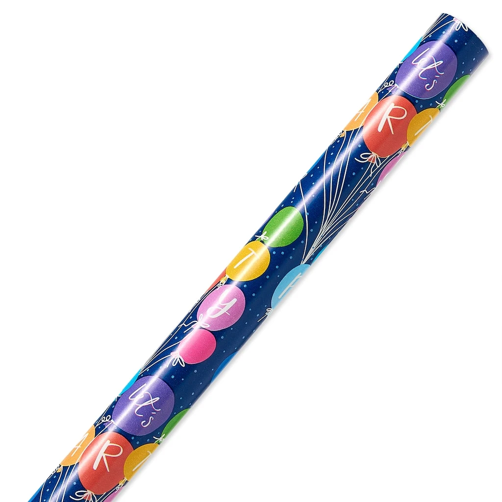 Outlet 𧨠Blue Let's Party Balloons Gift Wrap by Celebrate It™ π 2 Outlet 𧨠Blue Let's Party Balloons Gift Wrap by Celebrate It™ π - Image 2