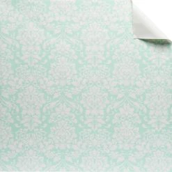 New ✔️ 12 Pack: White & Mint Floral Gift Wrap by Celebrate It™ 😉