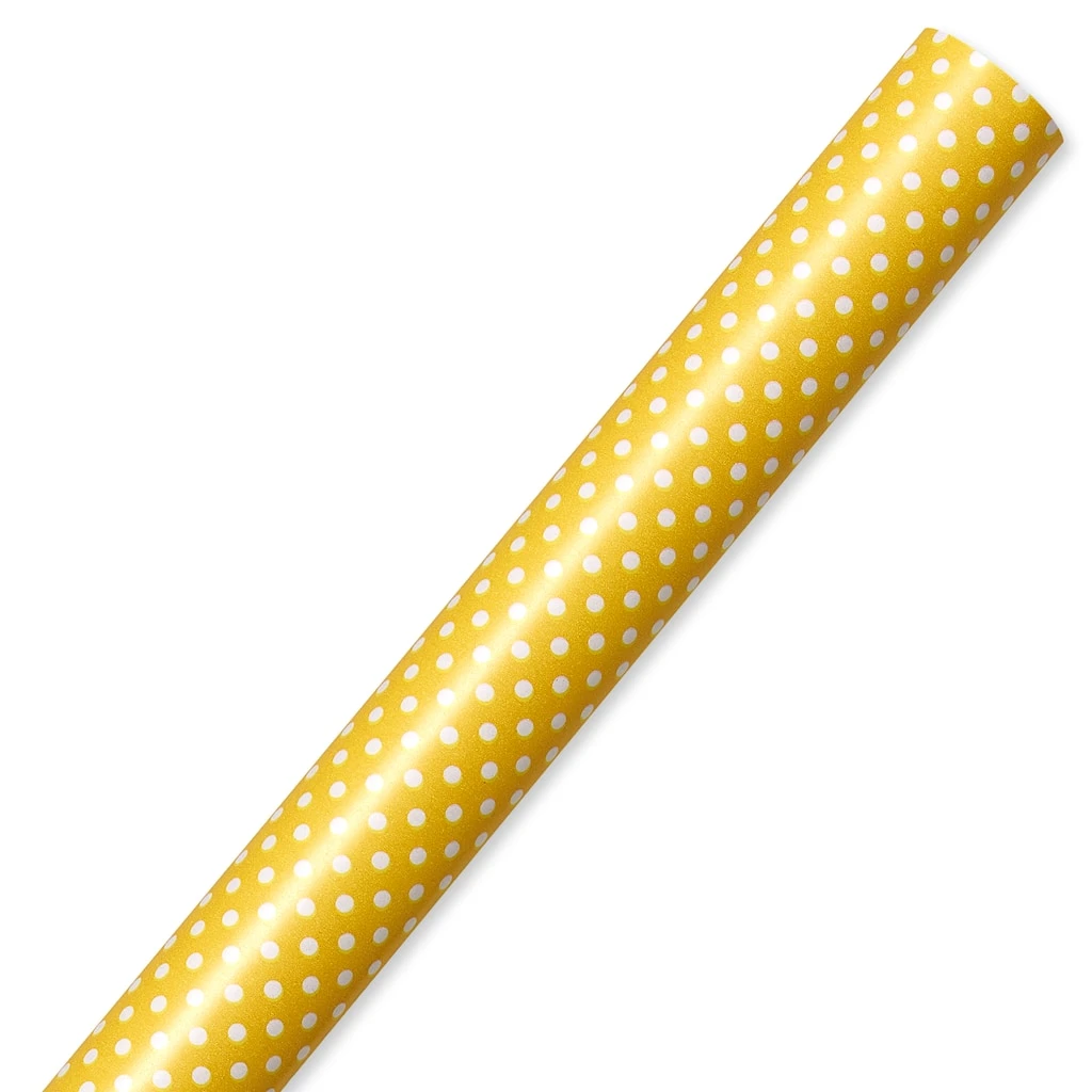 Top 10 π Yellow & White Dotted Gift Wrap by Celebrate It™ π 2 Top 10 π Yellow & White Dotted Gift Wrap by Celebrate It™ π - Image 2