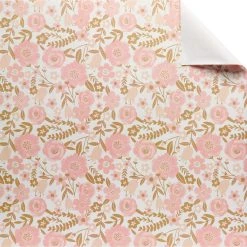 Outlet 🔔 Pink & White Floral Gift Wrap by Celebrate It™ 🛒