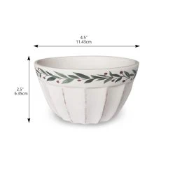 Best Pirce 💯 4.5" Berries & Leaves Ceramic Party Bowl by Celebrate It™ Christmas 🔔 -Celebrate It Sales Shop 10676990 3